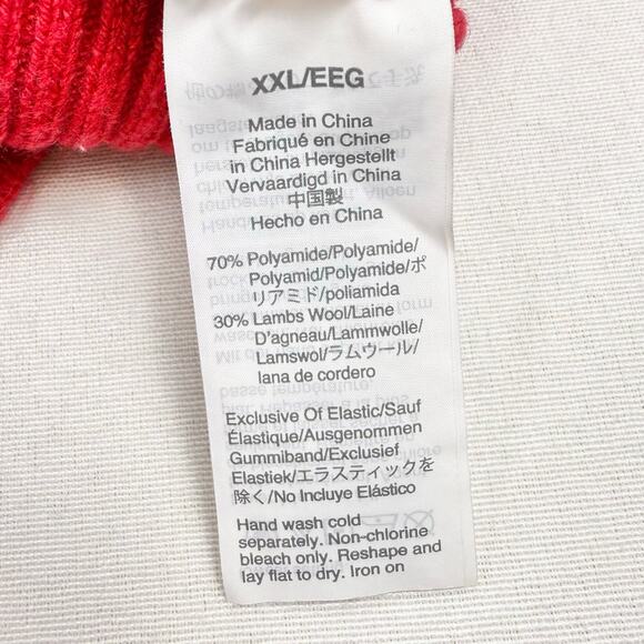 J Crew Women's Button Fair Isle Lambswool Blend Sweater XXL Red Navy - Picture 10 of 12